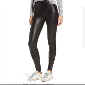 SPANX Faux Leather Leggings in Black